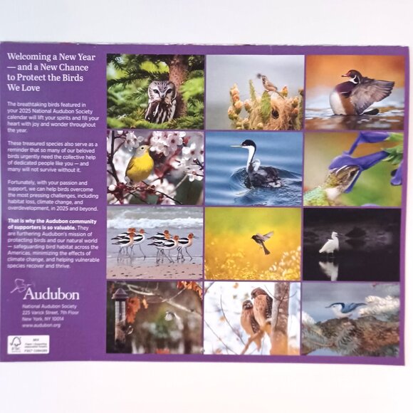 Lot of 3 Wildlife Calendars 2025 Audobon Society and Defenders of Wildlife - Picture 3 of 9